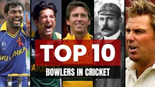 TOP 10 GREATEST CRICKET BOWLERS OF ALL TIME.#india #newzealand #england