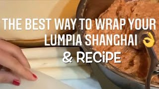 Lumpia shanghai recipe/ business recipe/ teach you the best way to wrap your lumpia shanghai easy