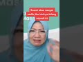 Suami paling sedih disaat istri seperti ini / Dr. Aisah Dahlan