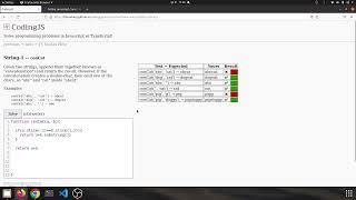 String 1 conCat Javascript Solution