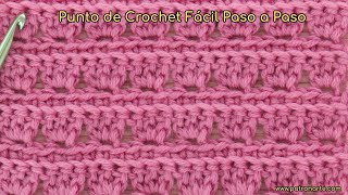 Punto Con Abanicos Simples A Crochet Paso A Paso Un Punto Ligero, Rápido Y Muy Fácil