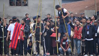 Stilt Bamboo Walking Competition (Lakam-Phaak) Phom Monyiü (Tribal Festival 2022)