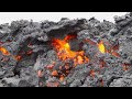 Rivers of molten lava high up Pulama Pali - Kilauea Volcano Hawaii @DIGITAL-NECTAR