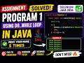 191. Assignment - Solve program one using do .. while loop in Java (Selenium Java 2026)