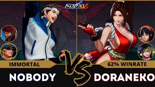 KOF XV🕹️NOBODY (Vice/Shingo/Clark) vs DORANEKO (Mai/Nakoruru/Sylvie)🕹️Replay Match - 01/25