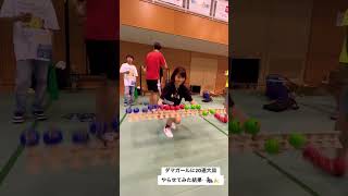 ダマガールに２０連大皿やらせてみた結果… #けん玉 #kendama