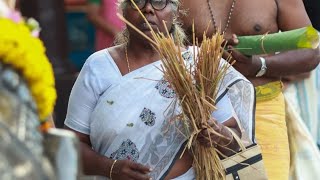 ശ്രീകണ്ഠേശ്വരം അരശുംമൂട് ശ്രീ മഹാഗണപതി ക്ഷേത്രം  നിറ പുത്തരി ചടങ്ങ്