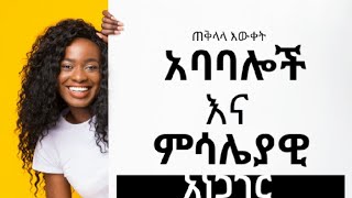 አ️ባባሎች🎵 እና ምሳሌያዊ አነጋገሮች 👥 | 🇪🇹 Ethiopian 🇪🇹 proverb | Statements in Amharic | By BM | #GK #ጠቅላላ_እውቀት