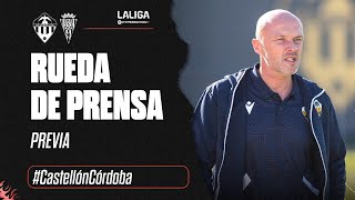 Rueda de prensa: Dick Schreuder en la previa del CD Castellón-Córdoba CF (17-01-2025)