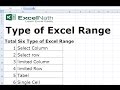 Type of Excel Range