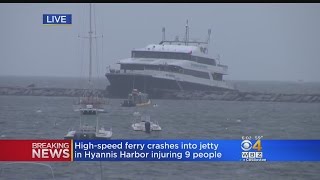 Rescue Crews Work Through The Night After Ferry Hits Jetty In Hyannis