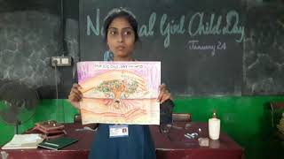 National Girl Child Day- Miss Sapana- poster presentation