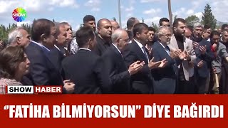 Kılıçdaroğlu'na mezarlıkta sözlü saldırı