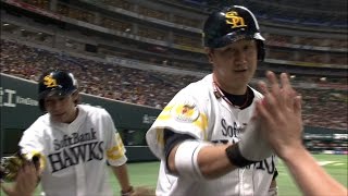 【プロ野球パ】左中間ホームランテラスへ 李大浩の7号2ラン 2015/05/06 H-M