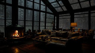 Thunder and Rain Sounds in the Attic Room / Rain Sounds help you Relax and Reduce Stress Effectively