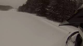 Sidewinder BTX and Yamaha YZ450FX SnowBike Side Hill POW!