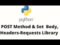 Post Method Example Using Requests Library In Python