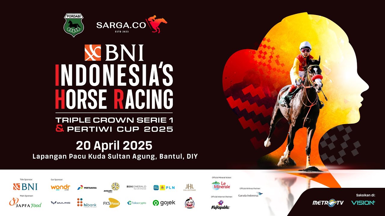 Indonesia S Horse Racing Triple Crown Serie 1 Pertiwi Cup 2025 Youtube