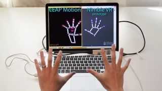 Nimble VR vs LEAP Motion - Skeletal Tracking