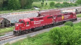 CP 3040 + 3083 train yard Courtland Ave. Kitchener, Ontario