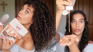 BEST DIY FLAXSEED GEL FOR CURLY HAIR | Does it really work? Homemade product | Jayme Jo
