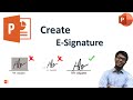 How to create E-SIGNATURE in PowerPoint