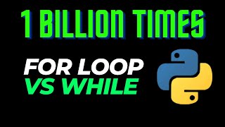 Python Loops Performance Comparison: For loop vs. While | Which is Faster? | Python for Beginners