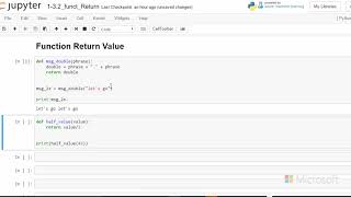 Function with Return Value - Introduction to Python: Absolute Beginner Module 2 Video 4