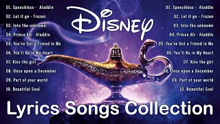 Disney Songs Collection with Lyrics 🍁🍁 Disney Classic Music 💙 Disney Relax Music
