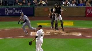 Carlos Asuaje lifts a ball out to deep right-center field