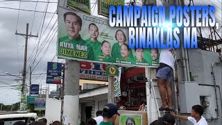 Mga kandidato, binaklas na ang kanilang Campaign Posters | ONE MEDIA