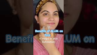 Benefits of ALUM on FACE #benefits #fitkari #skincare #skincaretips #beautytips #acne #beautyhacks