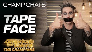 Tape Face Leaves Us Speechless With This Interview - America's Got Talent: The Champions