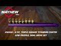 mayhew tools 16006 titanium coated low profile dual drive set triple square 8 piece set