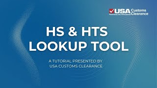 HTS Lookup Tool Tutorial