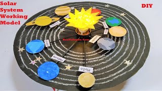 solar system working model for science exhibition project |  diy at home | craftpiller