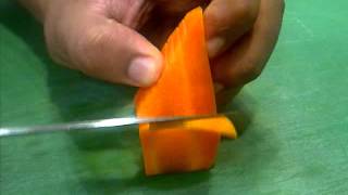 how to make carrot butterfly by chef anjal