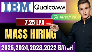 Finally IBM Mass Hiring Announced | ibm hiring 2025 batch |qualcomm hiring freshers 2024|hire me plz