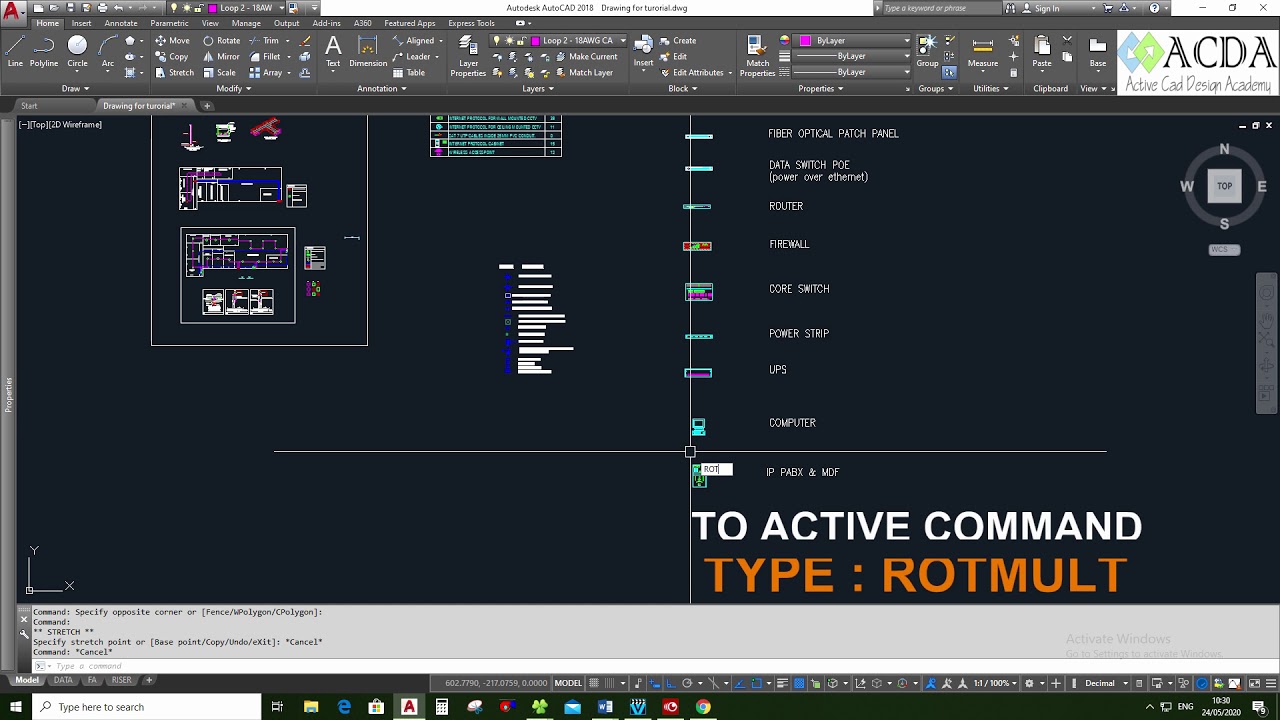 Rotate Multiple Entities Around Their Respective Base Point - Autocad ...