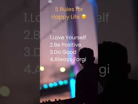 5 Simple Rules For A Happy Life ️😊 #shorts #viral #viralshorts # ...