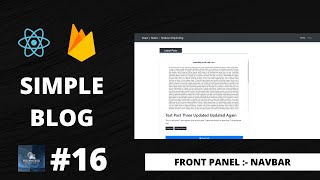 #16 Client Panel:- Navbar | React + Redux Firebase Simple Blog
