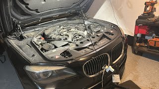 BMW 750li spark plugs & injector replacement.