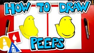How To Draw An Easter Peeps Chick