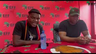 Ngizwe Mchunu Ehhovisi Le EFF useka I Shutdown: Malema : EFF Shutdown: Ngizwe Mchunu