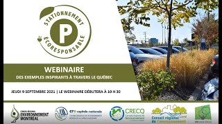 WEBINAIRE | Des exemples inspirants de stationnements à travers le Québec