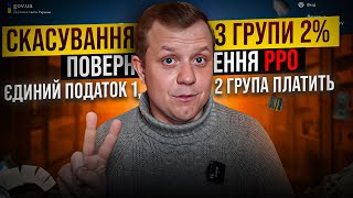 Пільги скасовують, РРО повертають, 2% анульовують(  Законопроект 8401.