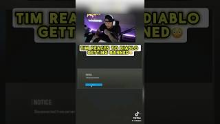 Tim Reacts to Diablo GETTING BANNED😂😭 *DO YOU THINK Diablo CHEATS🤔 #timthetatman #diablo #react