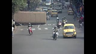 bus accident park circus  in Kolkata