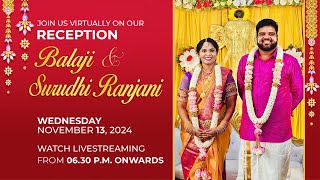 I.Balaji 💕 K.Surudhi Ranjani | RECEPTION