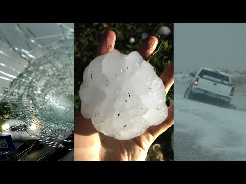 What was the biggest hail storm?